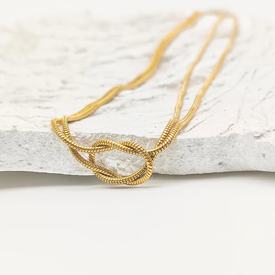 Knotted Infinity Necklace