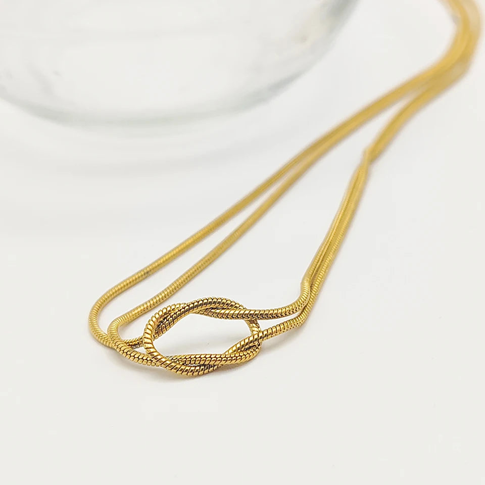 Knotted Infinity Necklace