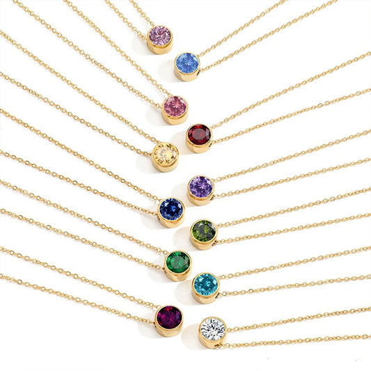 Dainty Birthstone Necklace