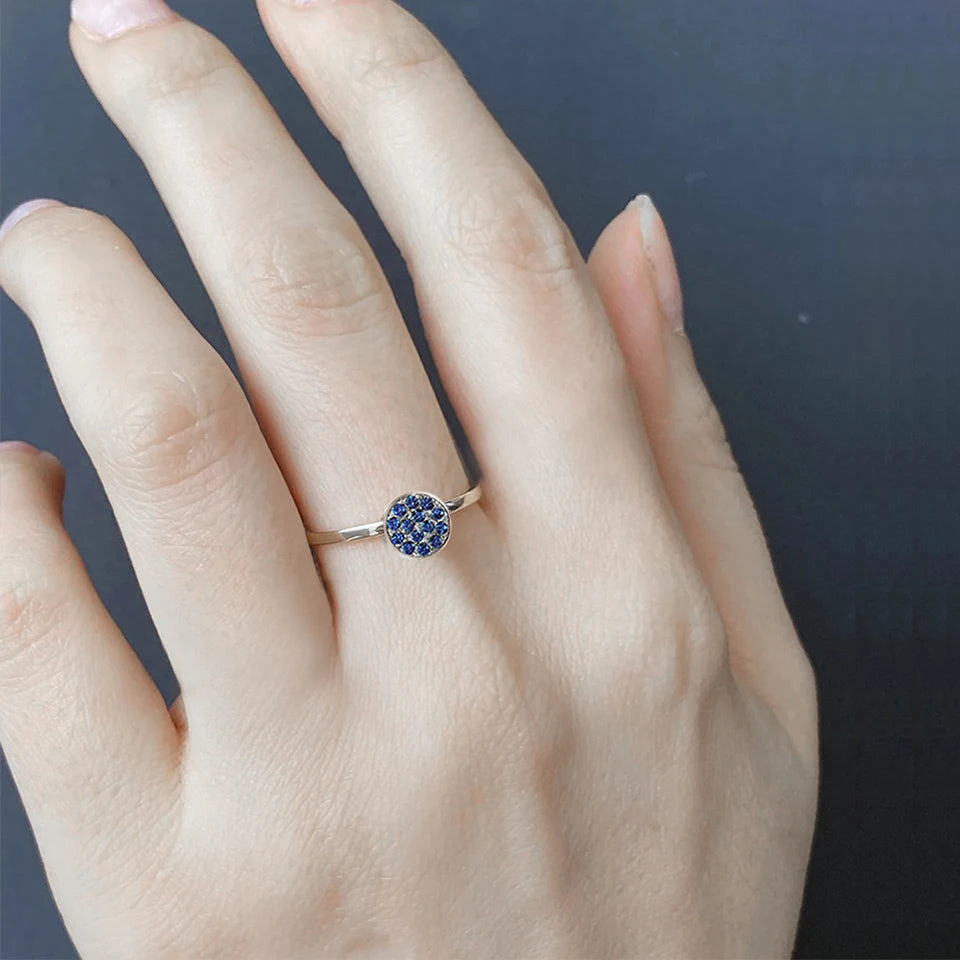 Birthstone Disc Ring